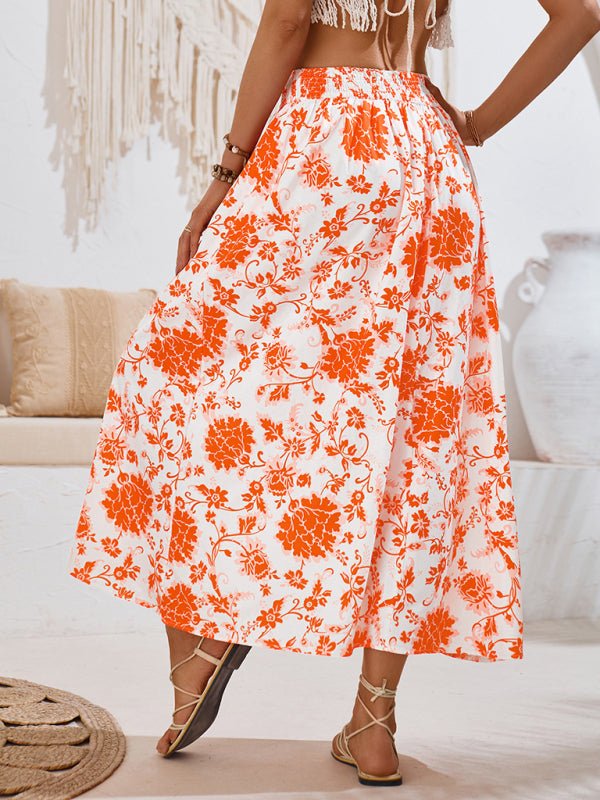 Printed casual waist skirt - ElegantAlpha®