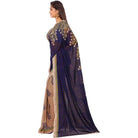 Printed Faux Georgette Blue2 Color Saree - ElegantAlpha