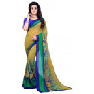 Printed Faux Georgette Green4 Color Saree - ElegantAlpha