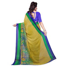 Printed Faux Georgette Green4 Color Saree - ElegantAlpha