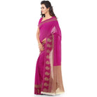 Printed Faux Georgette Pink3 Color Saree - ElegantAlpha