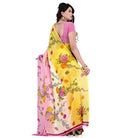 Printed Faux Georgette Pink6 Color Saree - ElegantAlpha