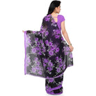 Printed Faux Georgette Purple1 Color Saree - ElegantAlpha