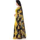 Printed Faux Georgette Yellow1 Color Saree - ElegantAlpha