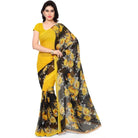 Printed Faux Georgette Yellow1 Color Saree - ElegantAlpha