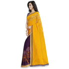 Printed Faux Georgette Yellow3 Color Saree - ElegantAlpha