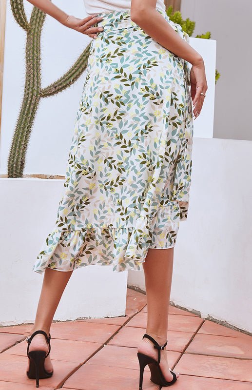 Printed Irregular Skirt - ElegantAlpha®