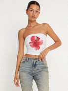 Printed tube top vest - ElegantAlpha