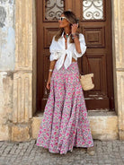 Resort Style Printed Skirt - ElegantAlpha®