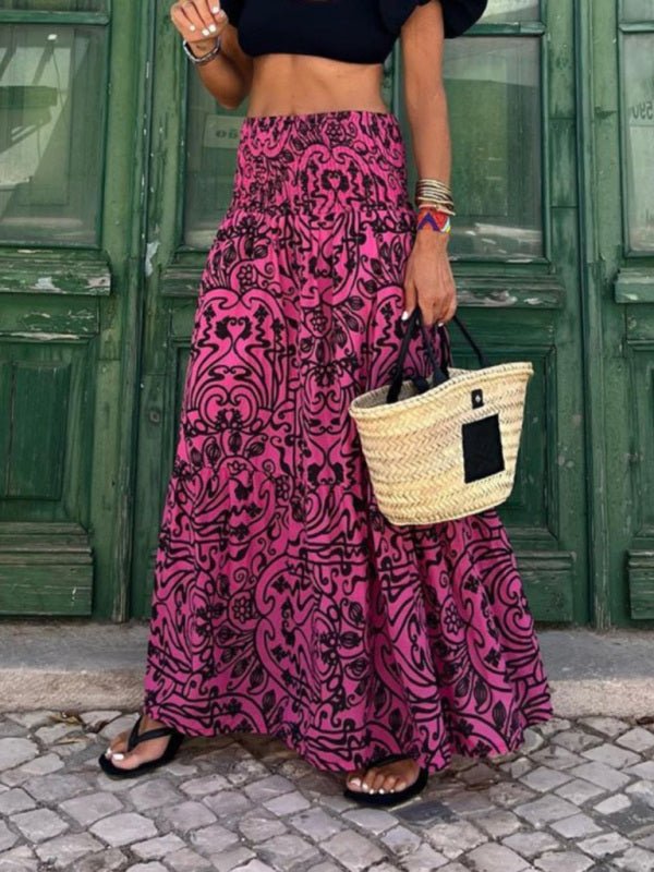 Resort Style Printed Skirt - ElegantAlpha®