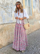 Resort Style Printed Skirt - ElegantAlpha®