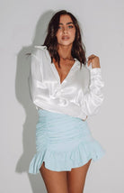 Ruffle High - Waisted Hip Fishtail Half - Body Skirt - ElegantAlpha®