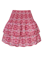 Ruffled Floral Half - length Pleated Skirt - ElegantAlpha®