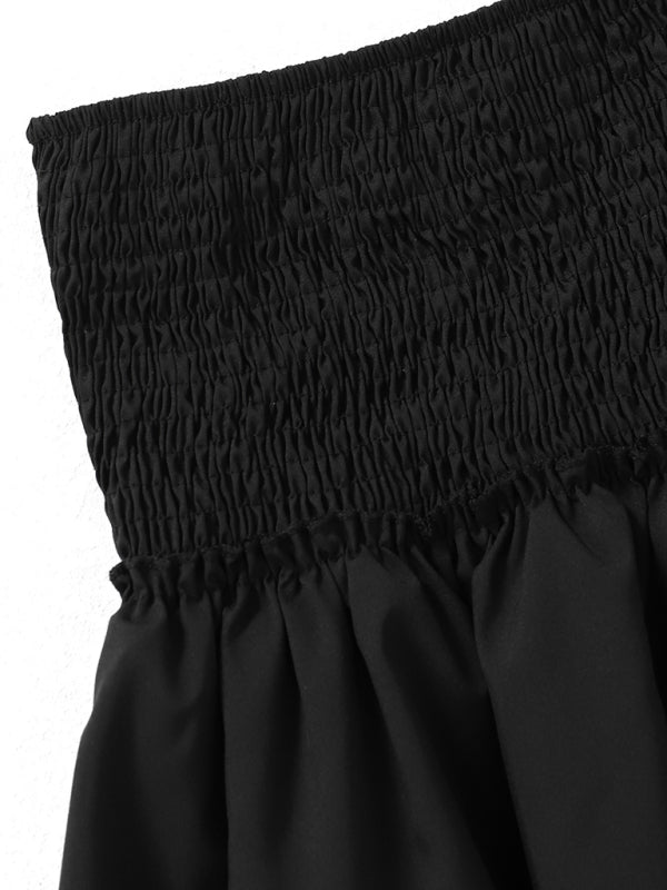 Ruffled Floral Half - length Pleated Skirt - ElegantAlpha®