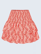 Ruffled Floral Half - length Pleated Skirt - ElegantAlpha®