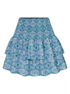 Ruffled Floral Half - length Pleated Skirt - ElegantAlpha®