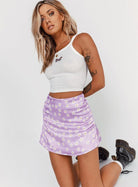 Satin Print A Fashion Sexy Half - Body Skirt - ElegantAlpha®