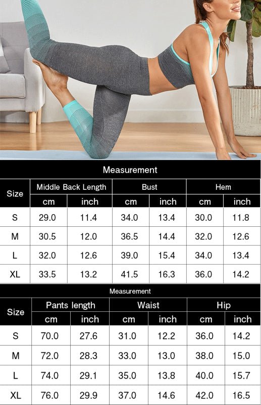 Seamless Wicking Bra Yoga Set - ElegantAlpha®