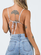 Sequined backless camisole - ElegantAlpha