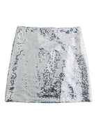 Sequined high waist skirt with slits on both sides - ElegantAlpha®