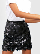 Sequined hip - hugging short skirt - ElegantAlpha®