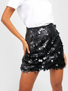 Sequined hip - hugging short skirt - ElegantAlpha®