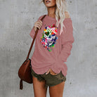 Skull long - sleeved top - ElegantAlpha®