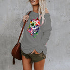 Skull long - sleeved top - ElegantAlpha®