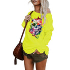 Skull long - sleeved top - ElegantAlpha®