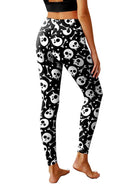 Skull Print Yoga Leggings for Women - ElegantAlpha