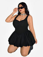 Sleeveless dress high waist suspender short dress - ElegantAlpha