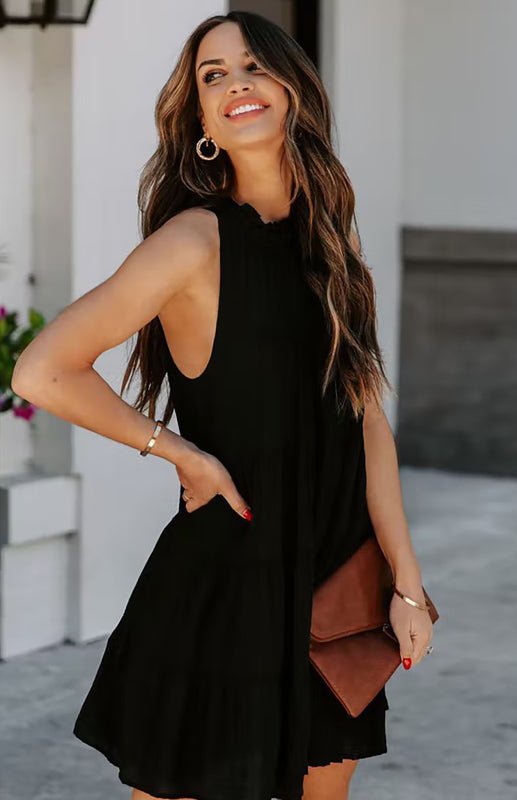 Sleeveless Loose Dress - ElegantAlpha