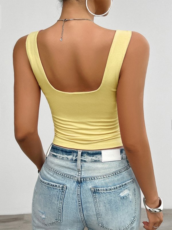 Slim fit twist halter top - ElegantAlpha