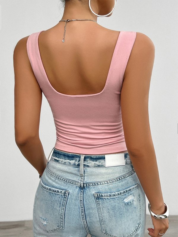 Slim fit twist halter top - ElegantAlpha