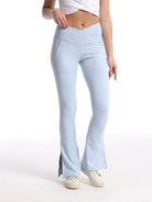 Slit Micro High Waist Elastic Hip Lifting Trousers - ElegantAlpha