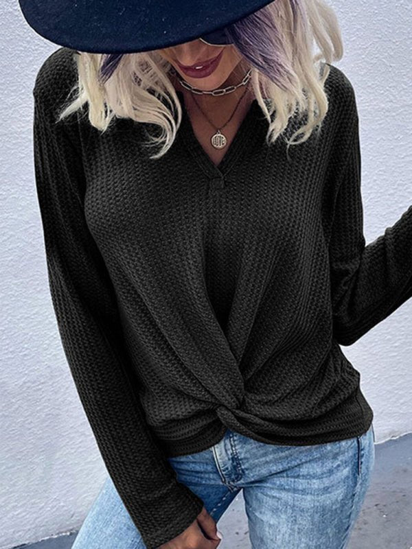 Solid color bottoming knitted sweater - ElegantAlpha®