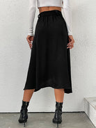 Solid color mid - length skirt - ElegantAlpha®