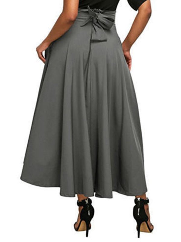 Solid color strap and ankle waist skirt - ElegantAlpha®