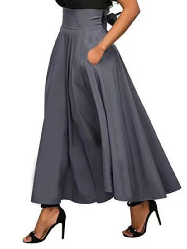 Solid color strap and ankle waist skirt - ElegantAlpha®