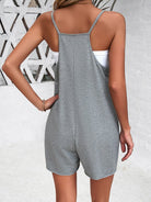 Solid color suspender jumpsuits - ElegantAlpha