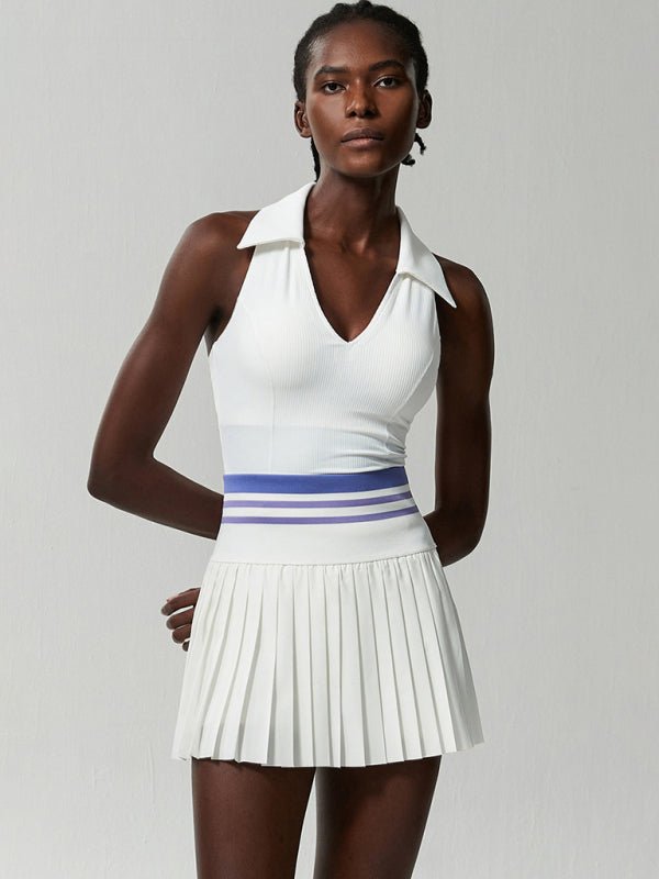 Sports Fitness Tennis Skirt Suit - ElegantAlpha