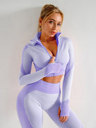 Sports Yoga Tank Top Jacket High Waist Yoga Pants Three Piece Set - ElegantAlpha