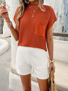 Spring and summer casual knitted shorts suit - ElegantAlpha