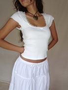 Square neck knitted top - ElegantAlpha