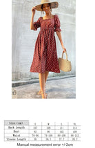 Square Neck Polka Dot Dress - ElegantAlpha