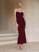 Strapless woolen dress - ElegantAlpha