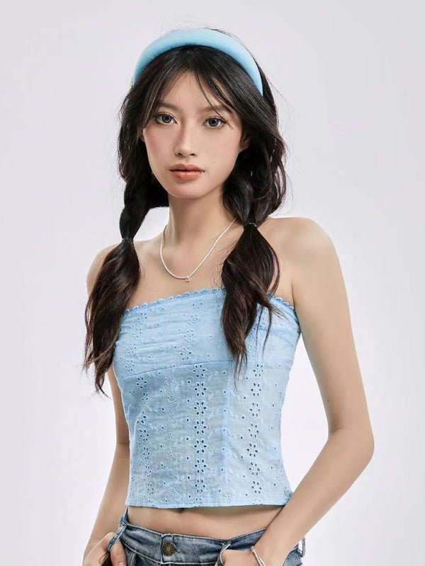 Street fashion navel strapless vest - ElegantAlpha