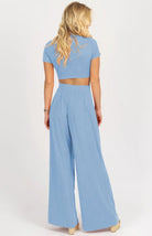 T-shirt & Wide Leg Mopping Pants Set - ElegantAlpha®