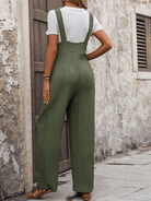 Texture loose pleated overalls - ElegantAlpha