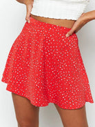 Umbrella invisible zipper chiffon printed skirt - ElegantAlpha®